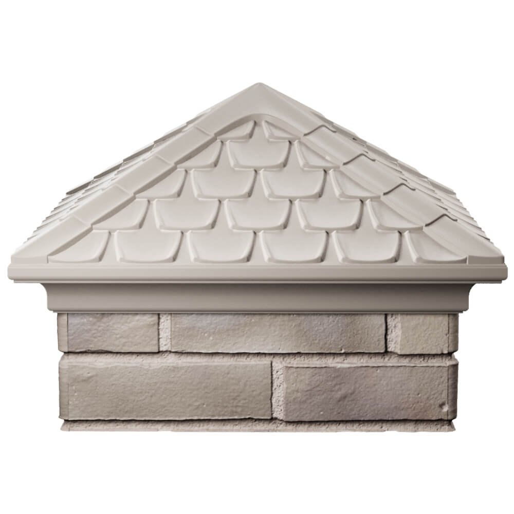 Колпак Zking Эльбрус Бежевый на столб 1.5х1.5 кирпича (385х385мм) Бишкек фото