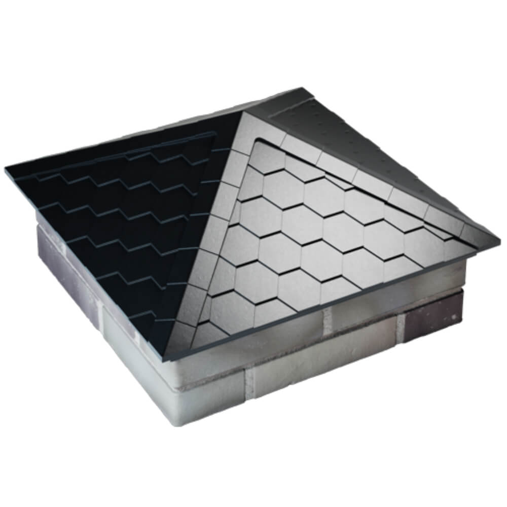 Колпак Zking Эверест Черный на столб 2х2 кирпича (535х535мм) Бишкек фото