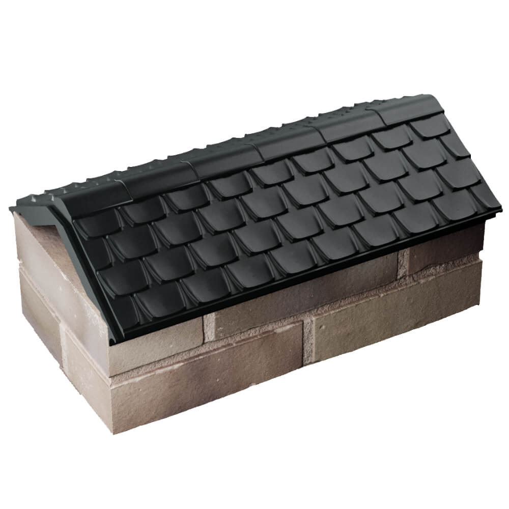 Парапет Zking Эльбрус Черный с посадкой на 1 кирпич (255мм) в Бишкеке фото