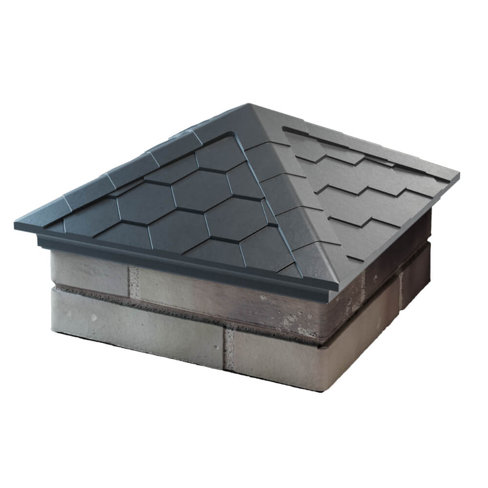 Колпак Zking Эверест Серый на столб 1.5х1.5 кирпича (390х390мм) в Бишкеке фото