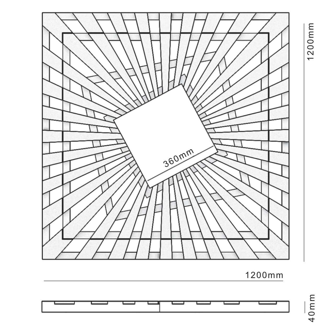 Приствольная решетка для дерева ZKING ATMOSPHERE 1.2х1.2м Бежевая в Бишкеке фото
