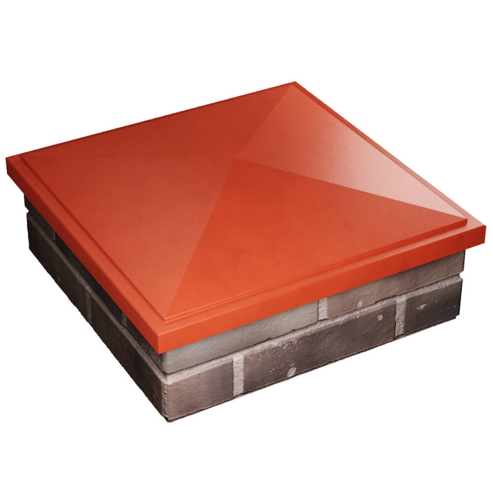 Колпак Zking БонаМоно Красный на столб 2х2 кирпича (515х515, 530х530мм) в Бишкеке фото