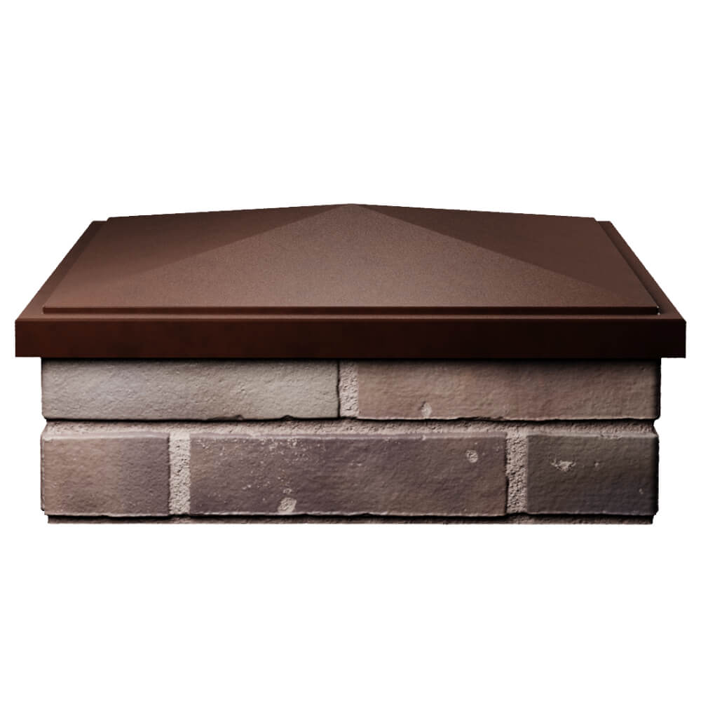 Колпак Zking БонаМоно Коричневый на столб 2х2 кирпича (515х515, 530х530мм) Бишкек фото