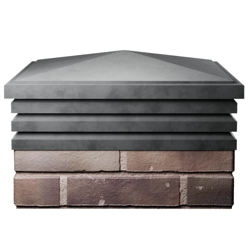 Колпак Zking Бона ХайТек Серый на столб 2х2 кирпича (513х513мм) Бишкек фото