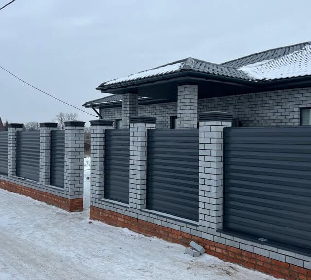 Колпак Zking Бона ХайТек Серый на столб 1.5х1.5 кирпича (385х385мм) в Бишкеке фото