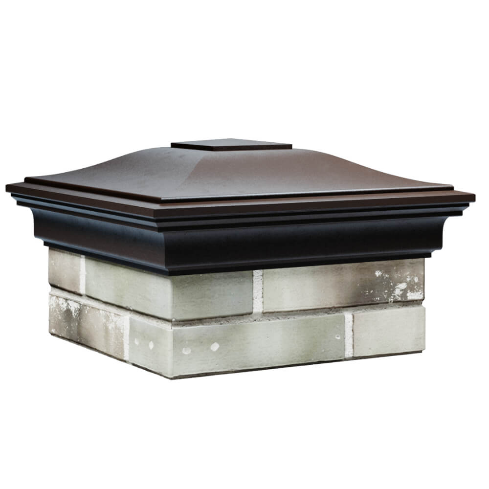 Колпак Zking Монблан Коричневый на столб 1.5х1.5 кирпича (385х385мм) в Бишкеке фото