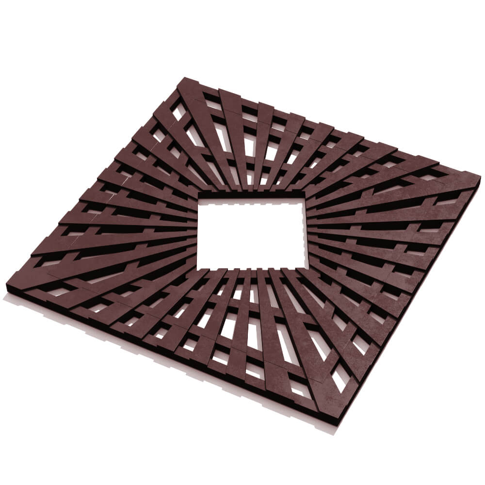 Приствольная решетка для дерева ZKING ATMOSPHERE 1.2х1.2м Коричневая в Бишкеке фото