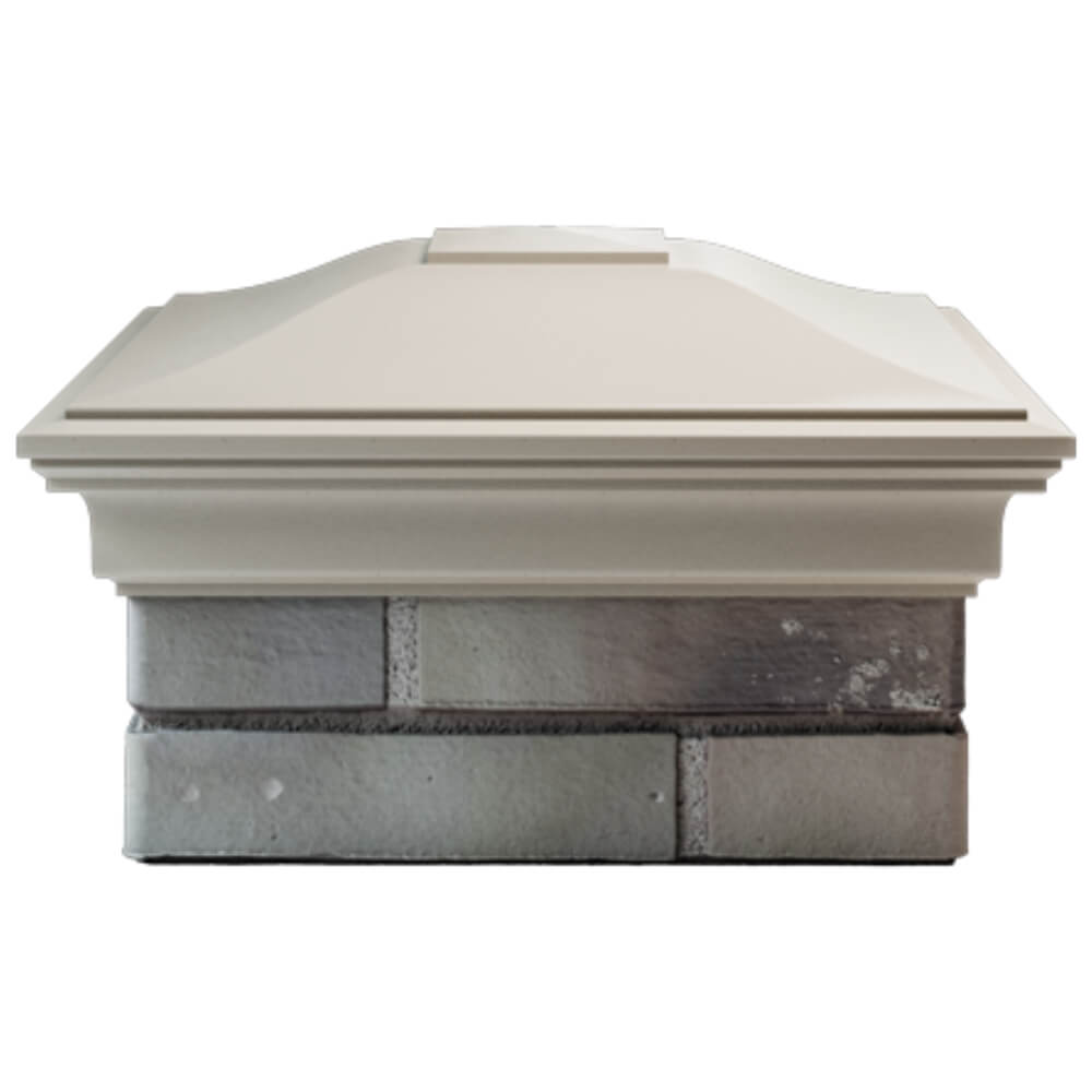 Колпак Zking Монблан Бежевый на столб 1.5х1.5 кирпича (385х385мм) Бишкек фото