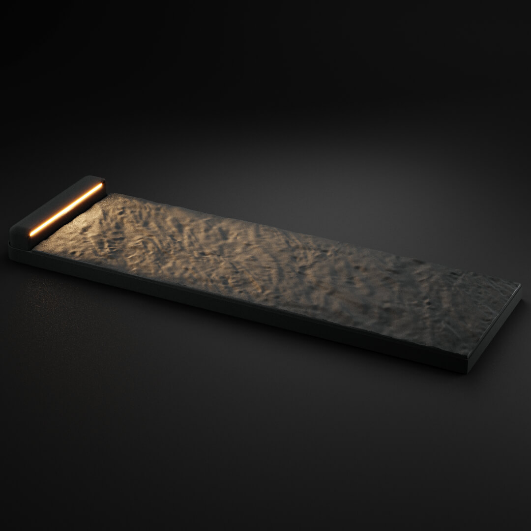 LED Светильник для шаговой плиты STONE Графитовый Серый 330х75х98мм в Бишкеке фото