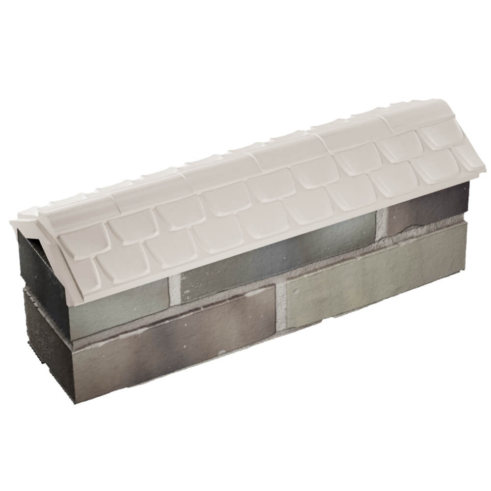 Парапет Zking Эльбрус Бежевый с посадкой на 0.5 кирпича (130мм) в Бишкеке фото