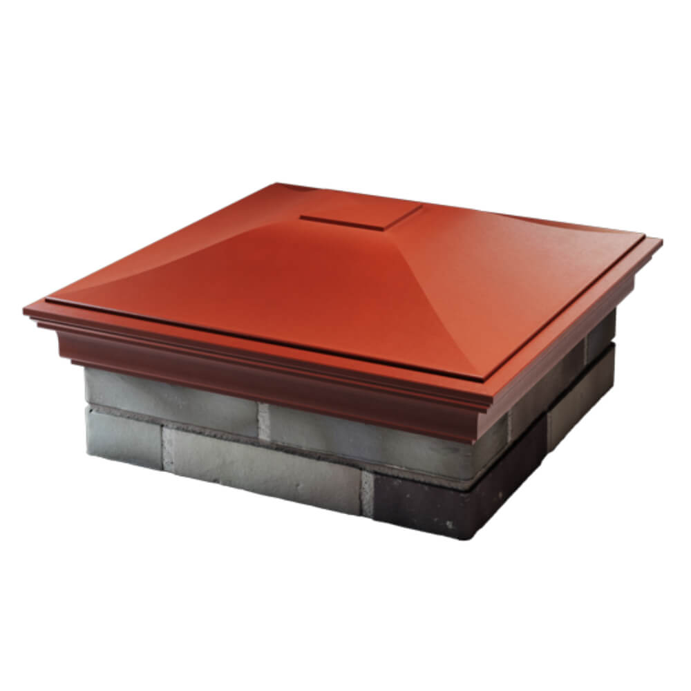 Колпак Zking Монблан Красный на столб 2х2 кирпича (515х515мм) в Бишкеке фото