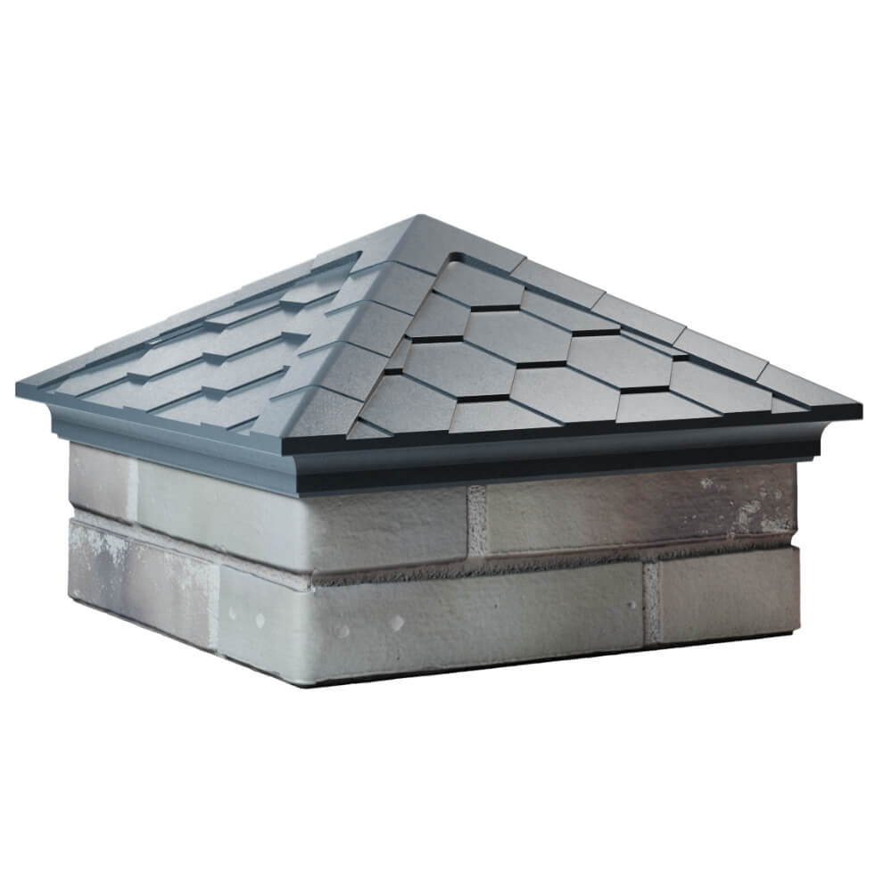 Колпак Zking Эверест Серый на столб 1.5х1.5 кирпича (390х390мм) в Бишкеке фото