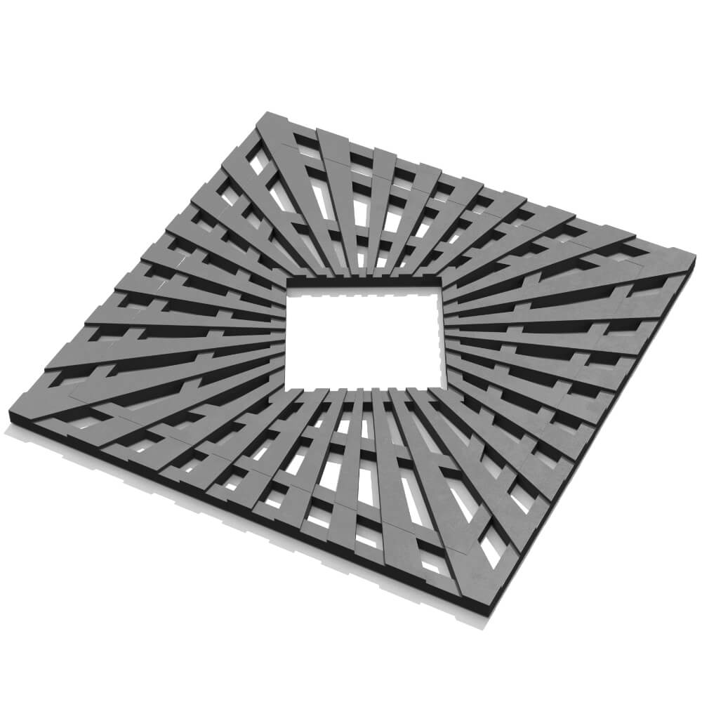 Приствольная решетка для дерева ZKING ATMOSPHERE 1.2х1.2м Серая в Бишкеке фото