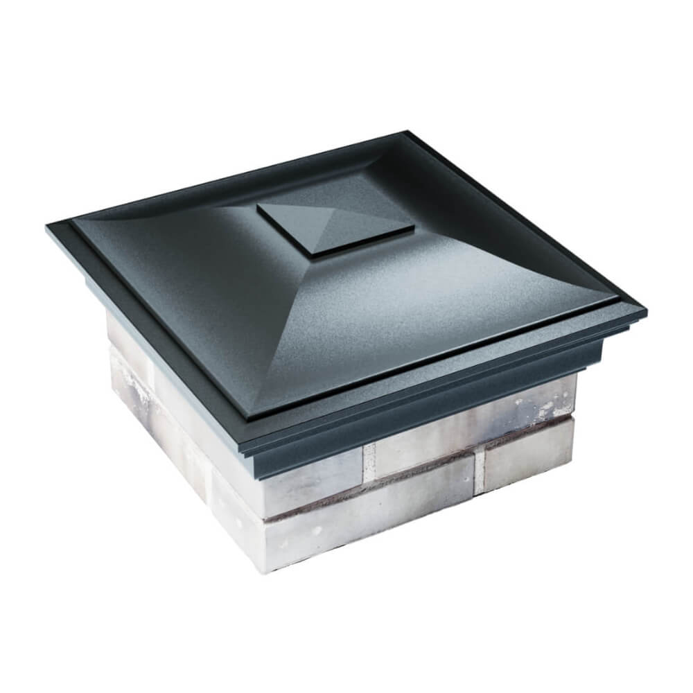 Колпак Zking Монблан Черный на столб 1.5х1.5 еврокирпича 0.7НФ (355х355мм) в Бишкеке фото