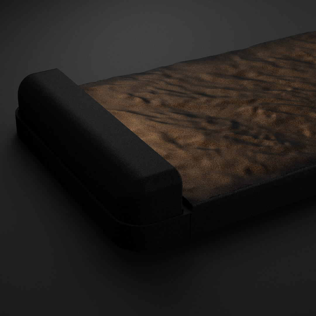 LED Светильник для шаговой плиты STONE Черный Сланец 330х75х98мм в Бишкеке фото